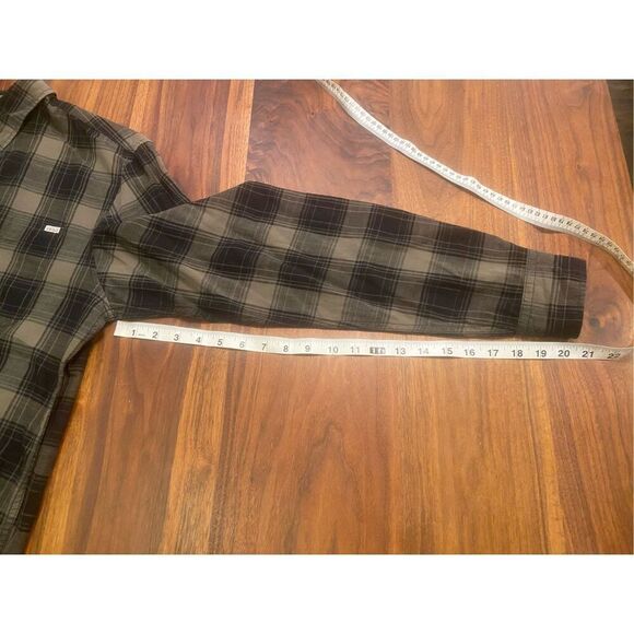 Jack & Jones Vintage Men’s Green Black Plaid Long Sleeve Button Down Shirt XL - Picture 4 of 9